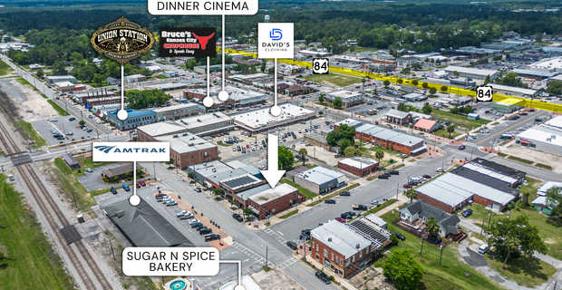 Prime Downtown Jesup Commercial Property with Upstairs Loft thumbnail image
